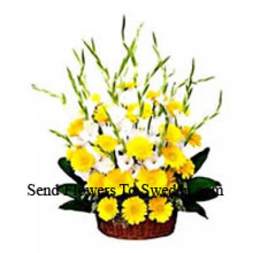 Yellow Gerberas with Assorted Flowers